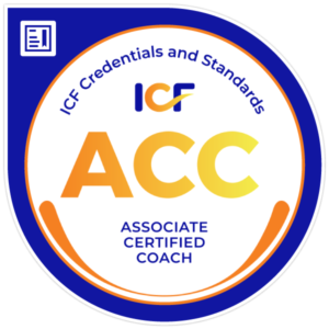 Badge for Associate Certified Coach - ICF Credentails and Standards